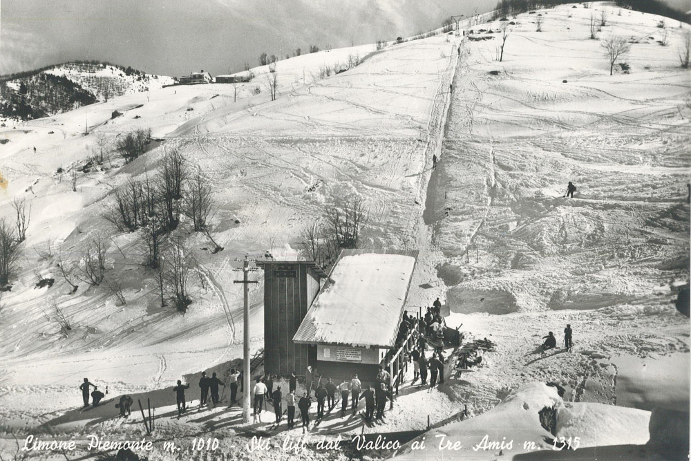 Limone - Départ du téléski Gigante - début années 50